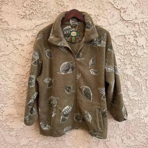 Cabelas Camo Hunting Heavy Duty Fleece Jacket Womens XL
